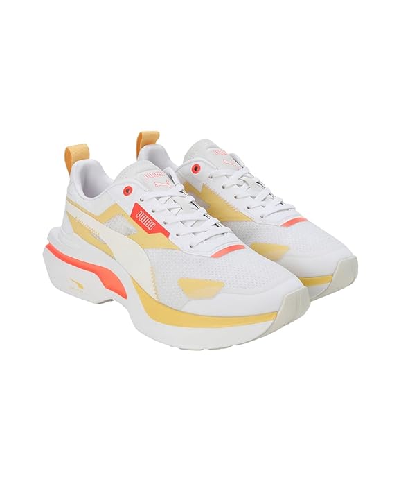 Puma Womens Kosmo Rider WNS White-Neon Sun Sneaker - 4 UK (38311310)