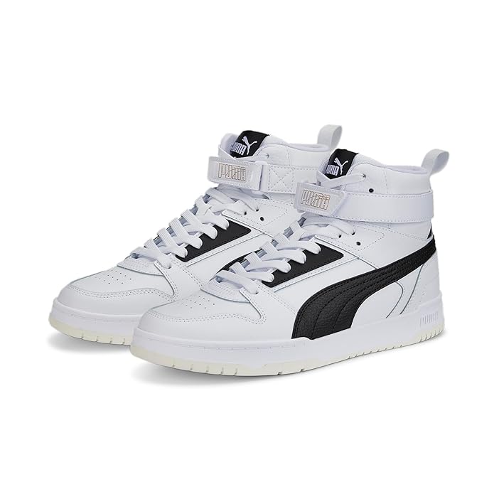 Puma Unisex-Adult RBD Game White-Black-Team Gold Sneaker (38583901)