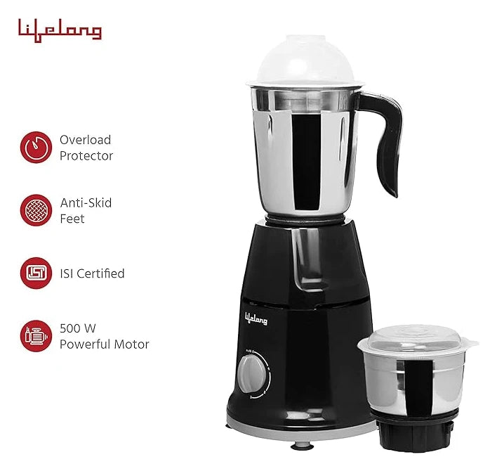 EVEREADY LIIS Slow Juicer 150 W Juicer (1 Jar, Black and Silver)