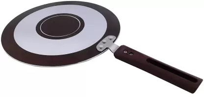 NIRLEP Aluminium JCG22N by Bajaj Electricals Selec+ J Class Aluminium 22 Cm Non Stick Concave Tawa, 3 mm, Maroon