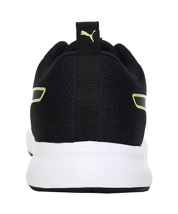 Puma Mens Mizar Puma Black-Limepunch Running Shoe - (38136001)