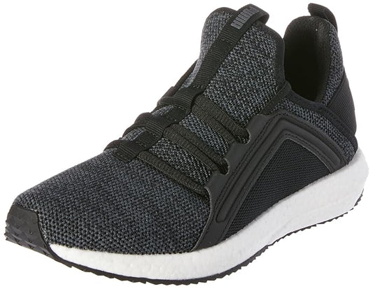 Puma Womens Mega NRGY Knit WN's Black-Asphalt Running Shoe UK-3 (19037301)