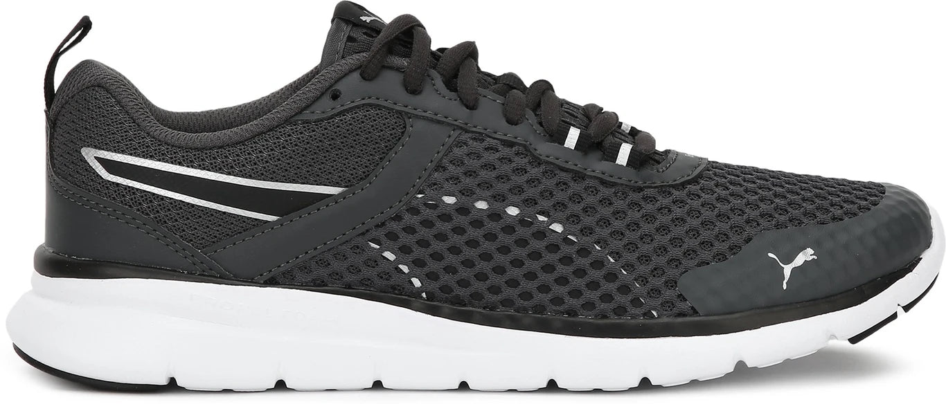 PUMA Flex Essential Pro Running Shoes For Men (Dark Shadow-Black , 3 UK )