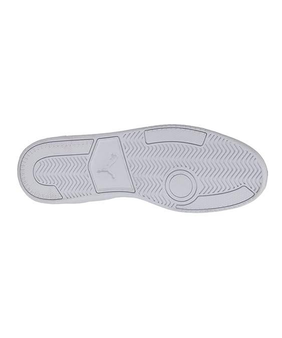 Puma Unisex Adult Court Pure Softfoam+ Sneakers White-Gray Violet Silver Sneaker-10 UK (37476601)