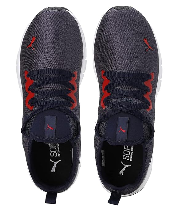 Puma Mens Glanza V2 Peacoat-High Risk Red Sneaker UK-9 (38878704)