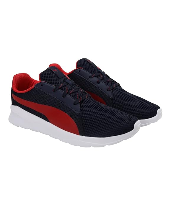 Puma Unisex-Adult Hampton Peacoat-High Risk Red Sneaker - 7 UK (38678703)