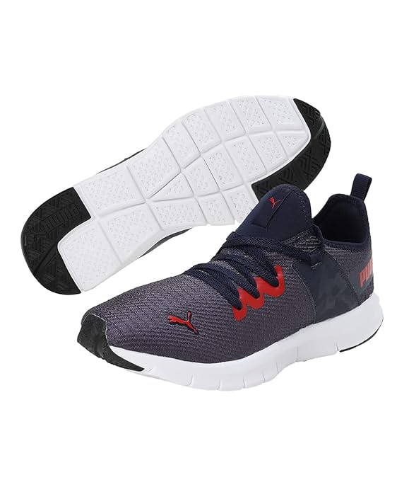 Puma Mens Glanza V2 Peacoat-High Risk Red Sneaker UK-9 (38878704)