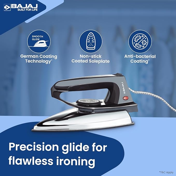Bajaj DX-2 600W Dry Iron (Black)