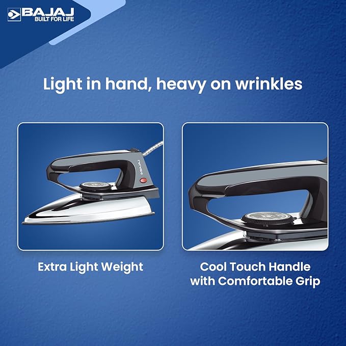 Bajaj DX-2 600W Dry Iron (Black)