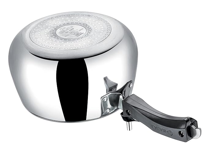 Bajaj Aluminium 3Liters HA Inner Lid Pressure Cooker IB, Silver