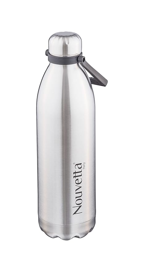 Nouvetta Tango Double Wall Stainless Steel Flask, 1800 ml, Silver