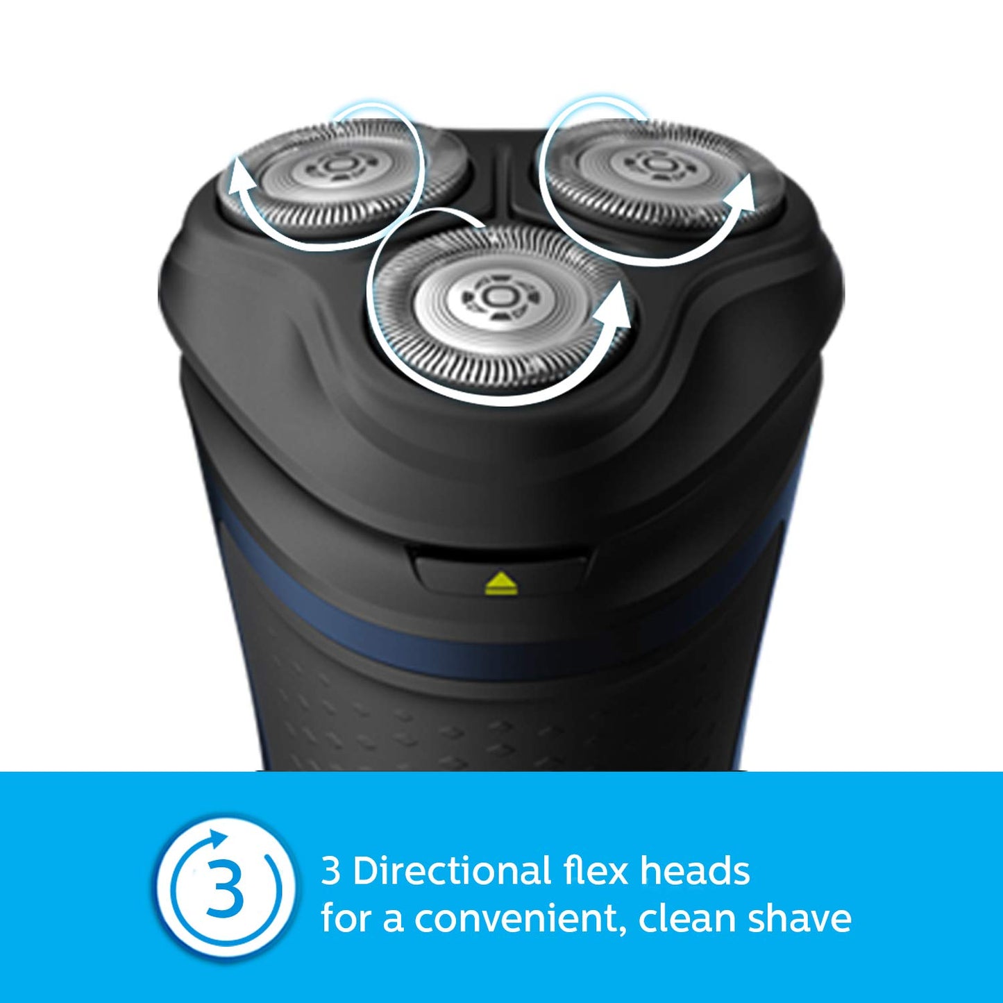 Philips Cordelss Electric Shaver S1323/45, 3D Pivot & Flex Heads, 27 Comfort Cut Blades, Fast Charge, Up to 40 Min of Shaving (Silver)