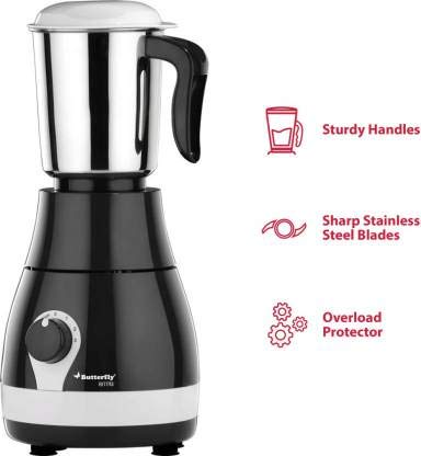 BUTTERFLY ARROW 500 W MIXER GRINDER (3 JARS GREY)