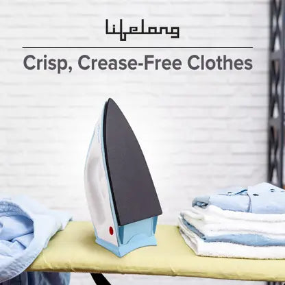 LIFELONG LLCMB02 500 W MIXER GRINDER (WHITE 3 JARS) & 1100 W DRY IRON (WHITE BLUE) SUPER COMBO