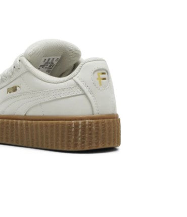 Puma Girls Creeper PHATTY Nubuck PS Warm White-Gold-Gum Sneaker - 2 UK (39986703)