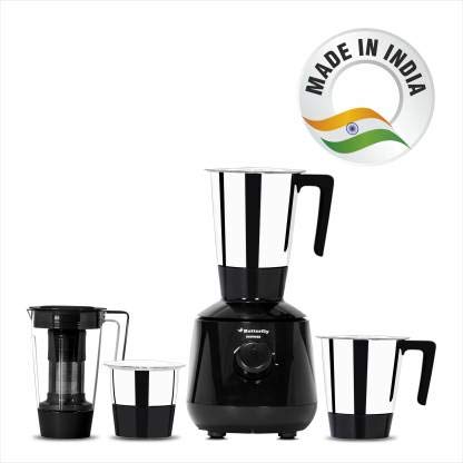 BUTTERFLY THUNDER MIXER GRINDER 750 W JUICER MIXER GRINDER (4 JARS BLACK)