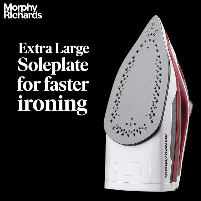 Morphy Richards Ultra Glide 1600W Steam Iron Red and White