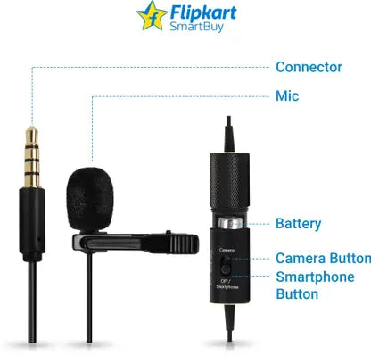 Flipkart SmartBuy Omnidirectional Lavalier Condenser Microphone