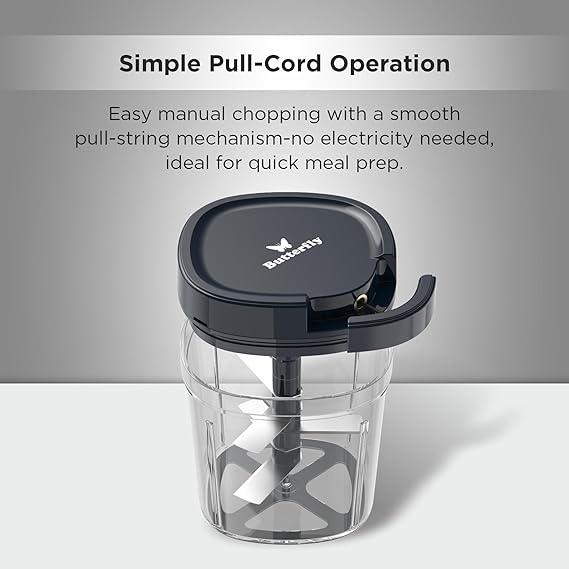 BUTTERFLY PREMIUM VEGETABLE CHOPPER 900 ML BLUE