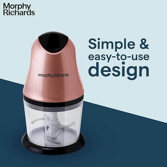 Morphy Richards 300 Watts Electric Mini Chopper, Rose Gold