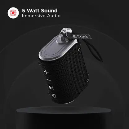 boAt Stone Grenade 5 W Portable Bluetooth Speaker (Charcoal Black)