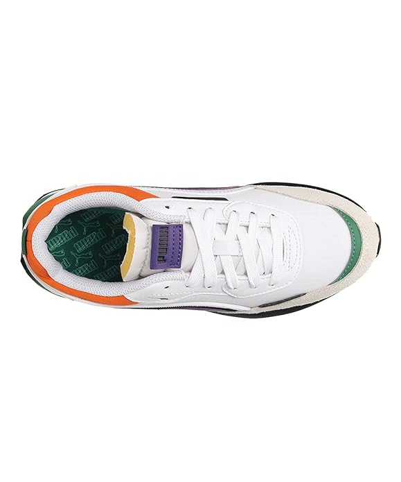 Puma Unisex Kids City Rider Electric Jr Vaporous Gray White Sneaker-3 UK (38266702)