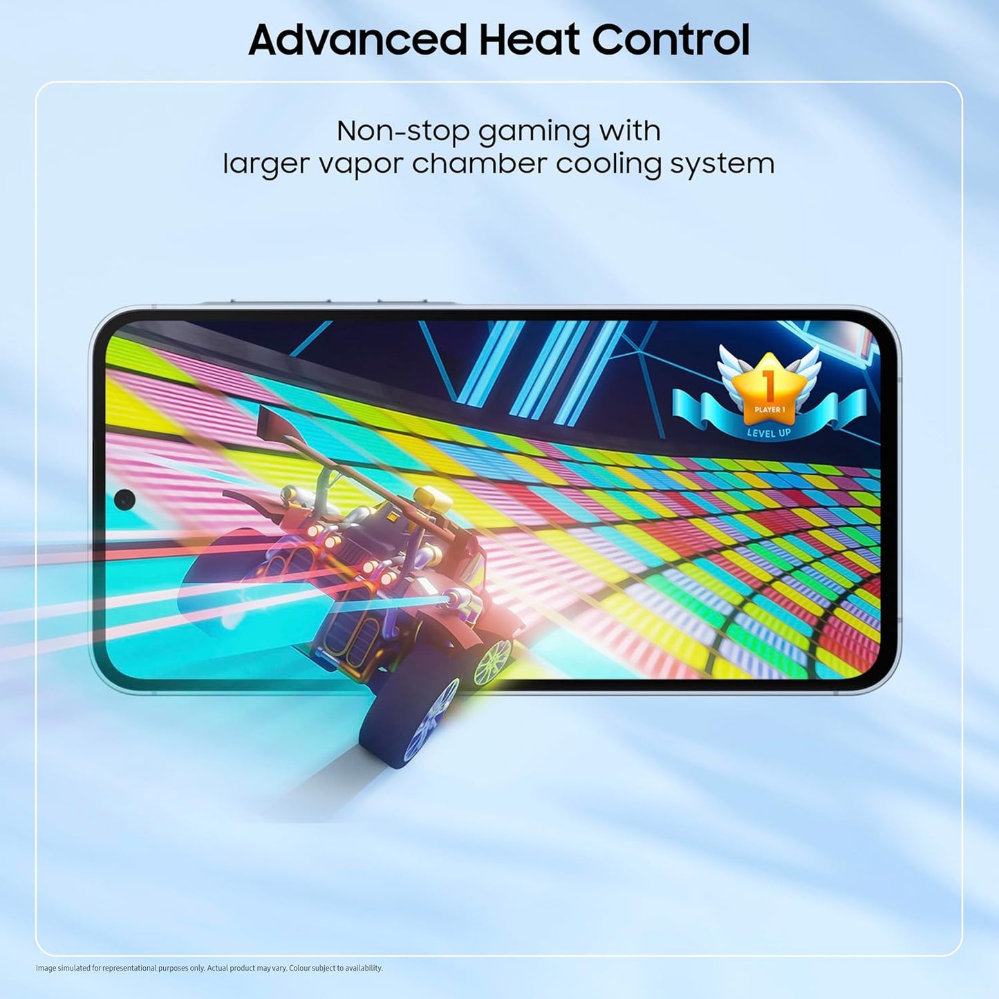 Samsung Galaxy A55 5G (Awesome Iceblue, 12GB RAM, 256GB Storage)