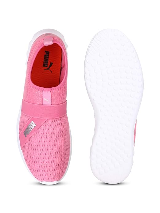 Puma Unisex-Adult Dwane Slip-On Pink Glimmer-Silver Running Shoe - 4 UK (19333209)