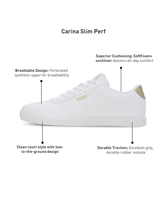 Puma Womens Carina Slim Perf Sneaker