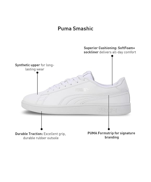 Puma Unisex-Adult Smashic Casual Shoe