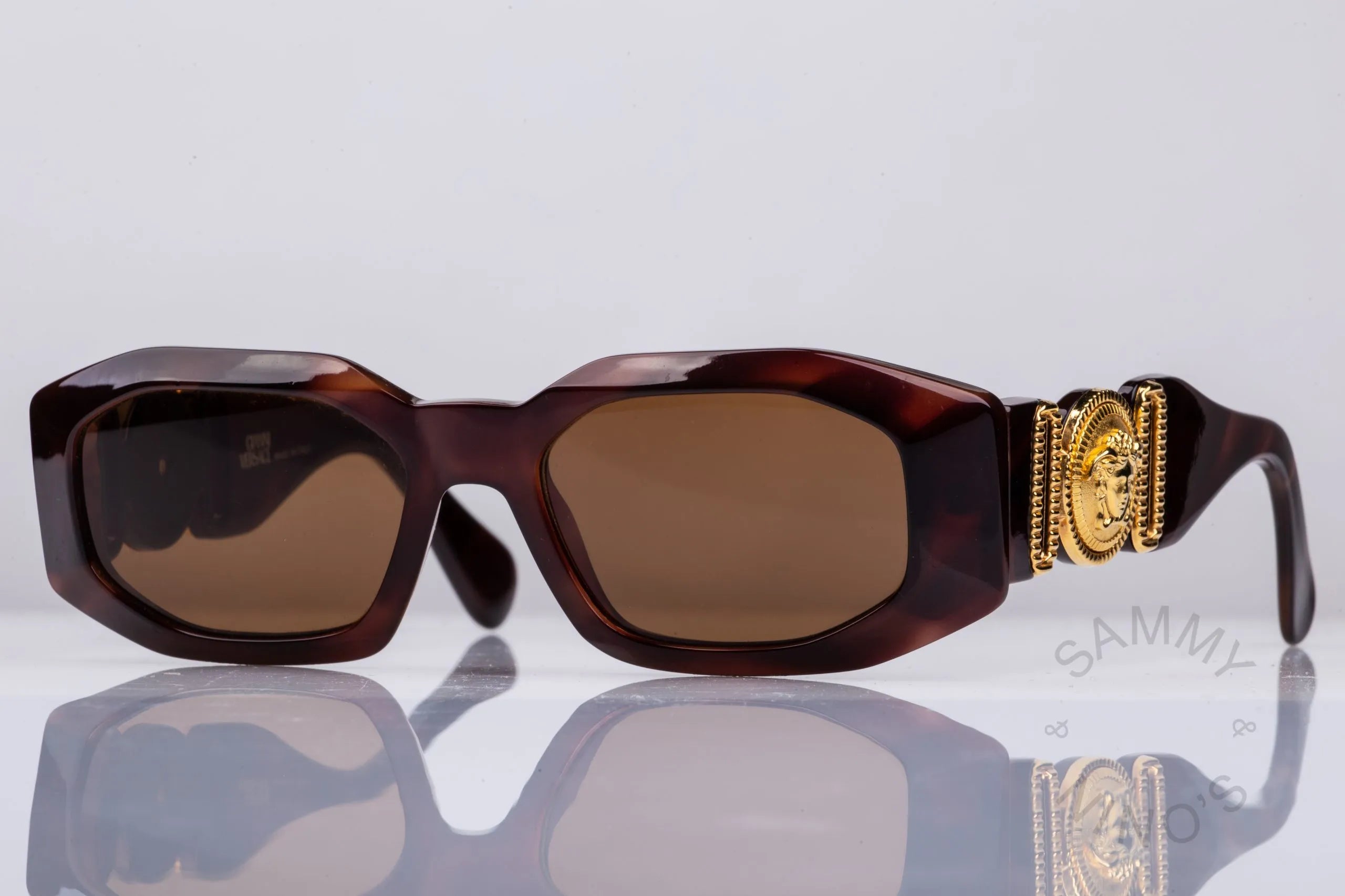 Gianni Versace Women's Sunglasses MOD 414A COL.900 Brown Gold