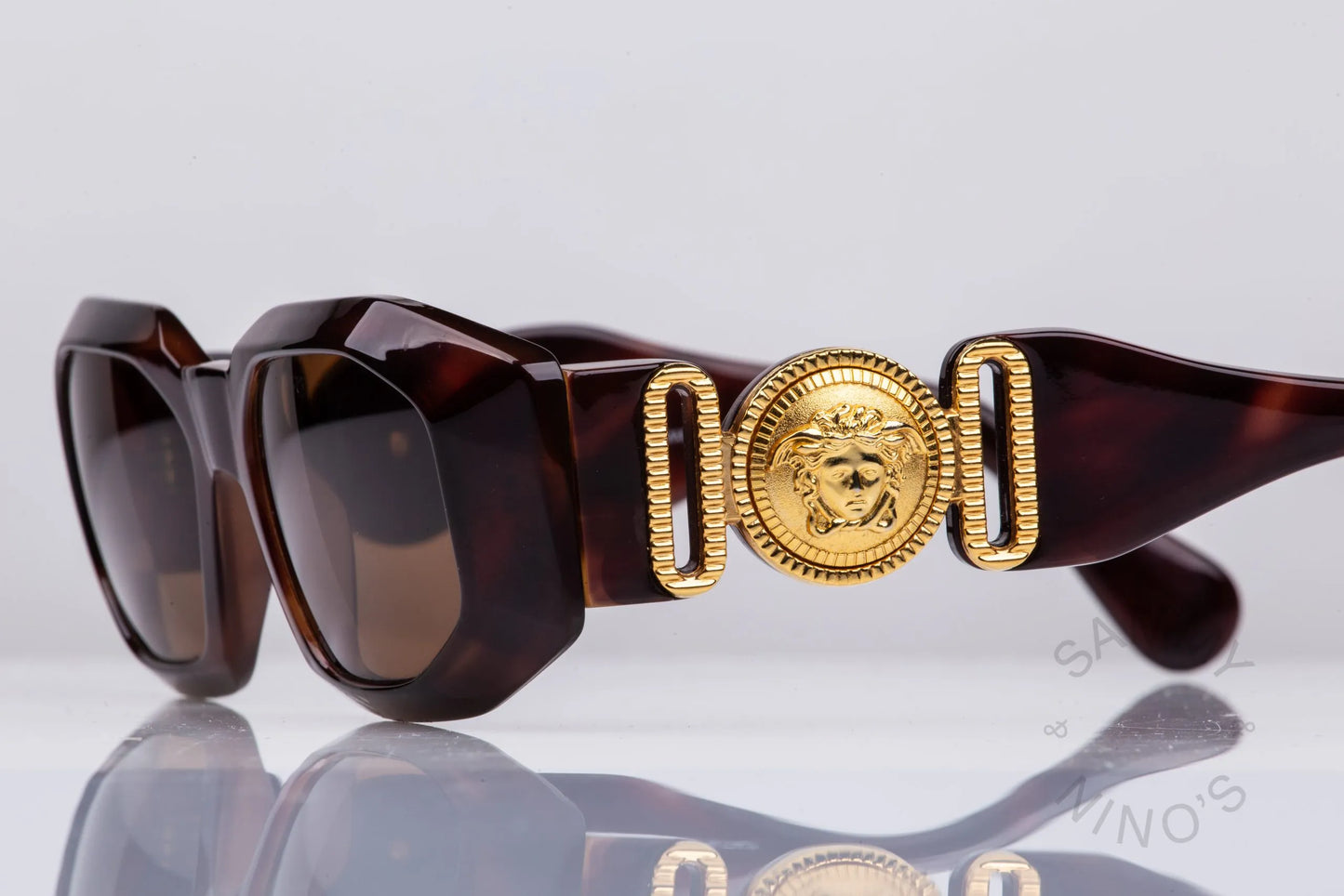 Gianni Versace Women's Sunglasses MOD 414A COL.900 Brown Gold