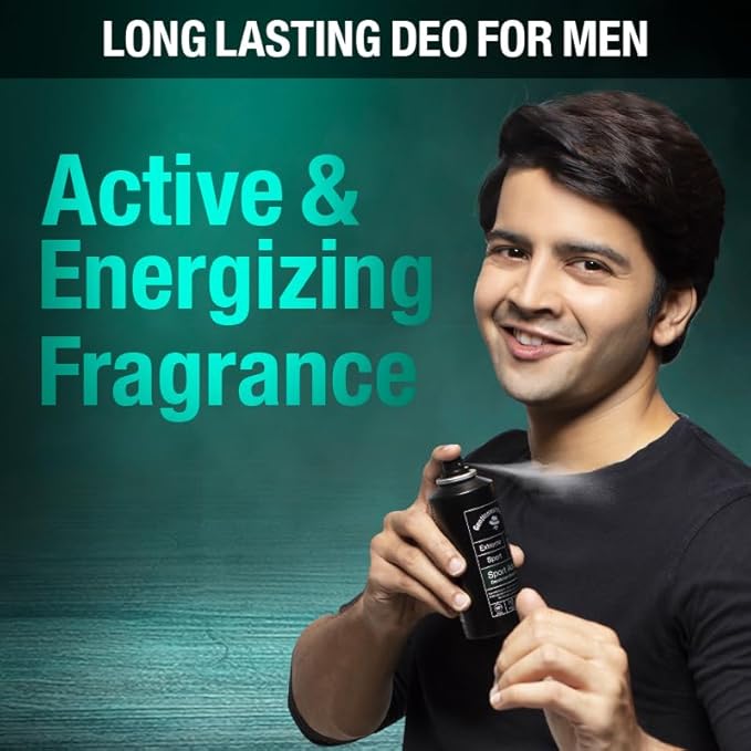 Gentlemen's Crew Sports Addict Deodorant Body Spray, 150ml| Pack of 1