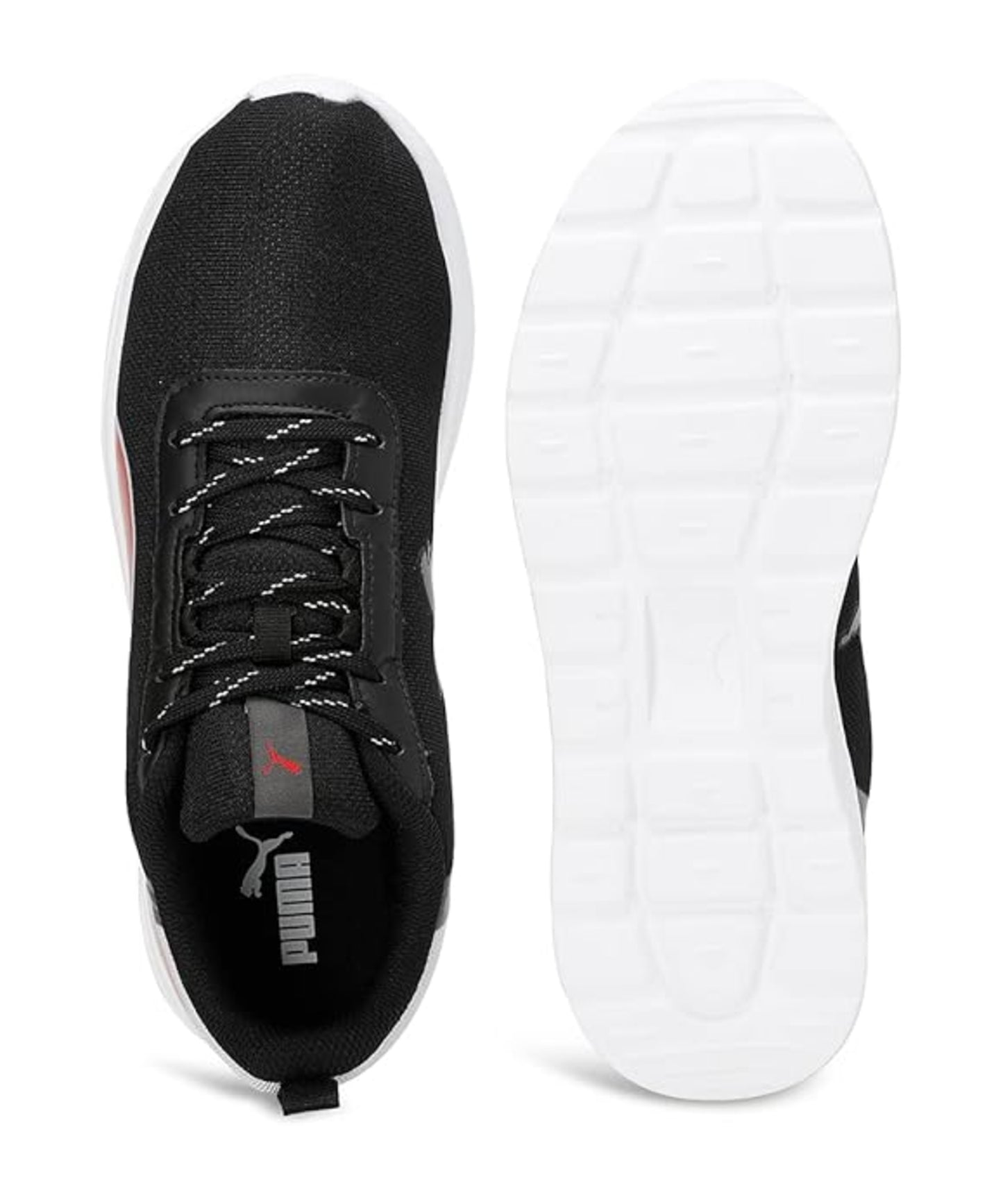 Puma Mens Tour Black-Harbor Mist-High Risk Red Sneaker UK-10 (38691804)