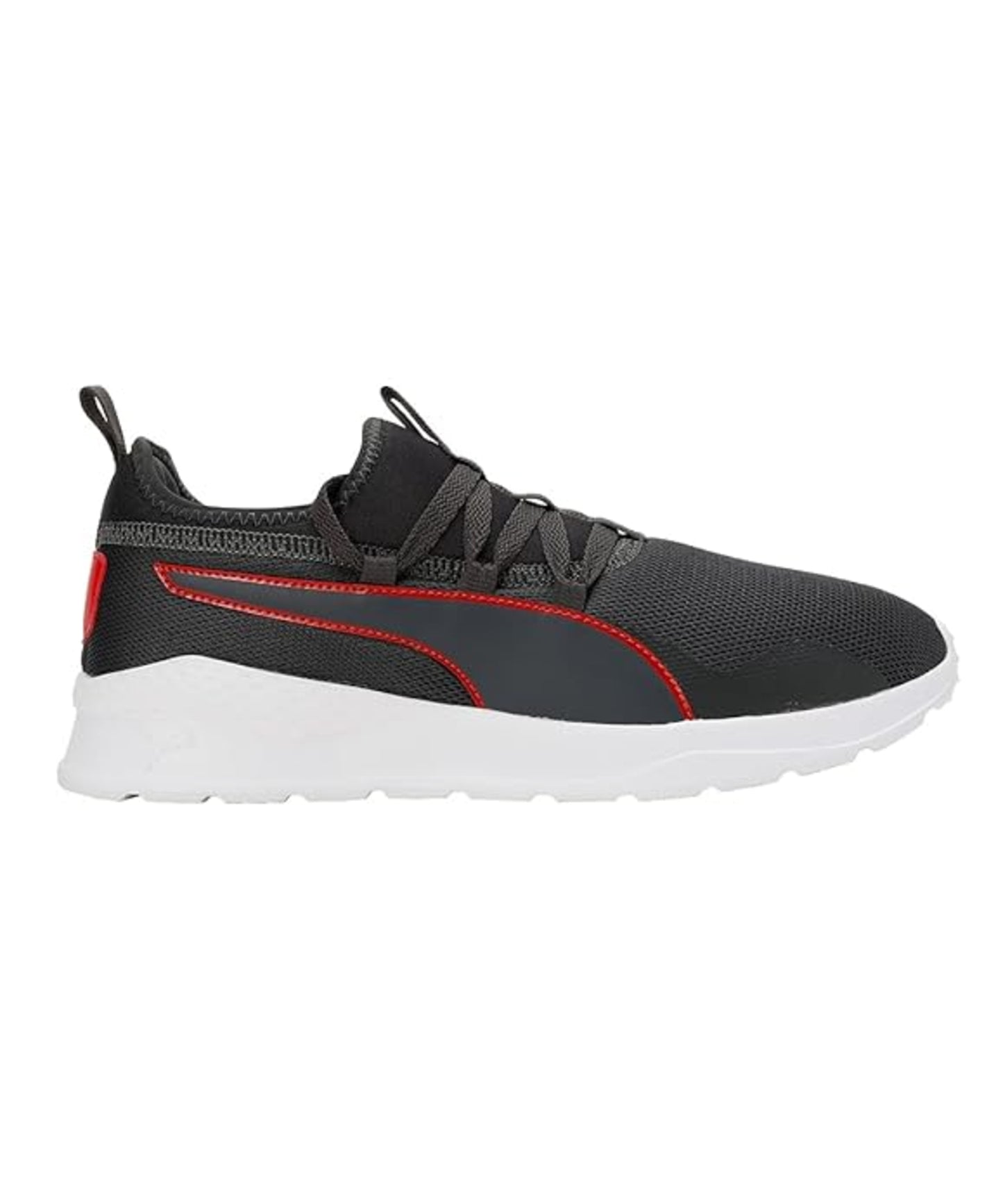 Puma Mens Manor V2, Dark Shadow-High Risk Red-White, Sneaker (39386001)