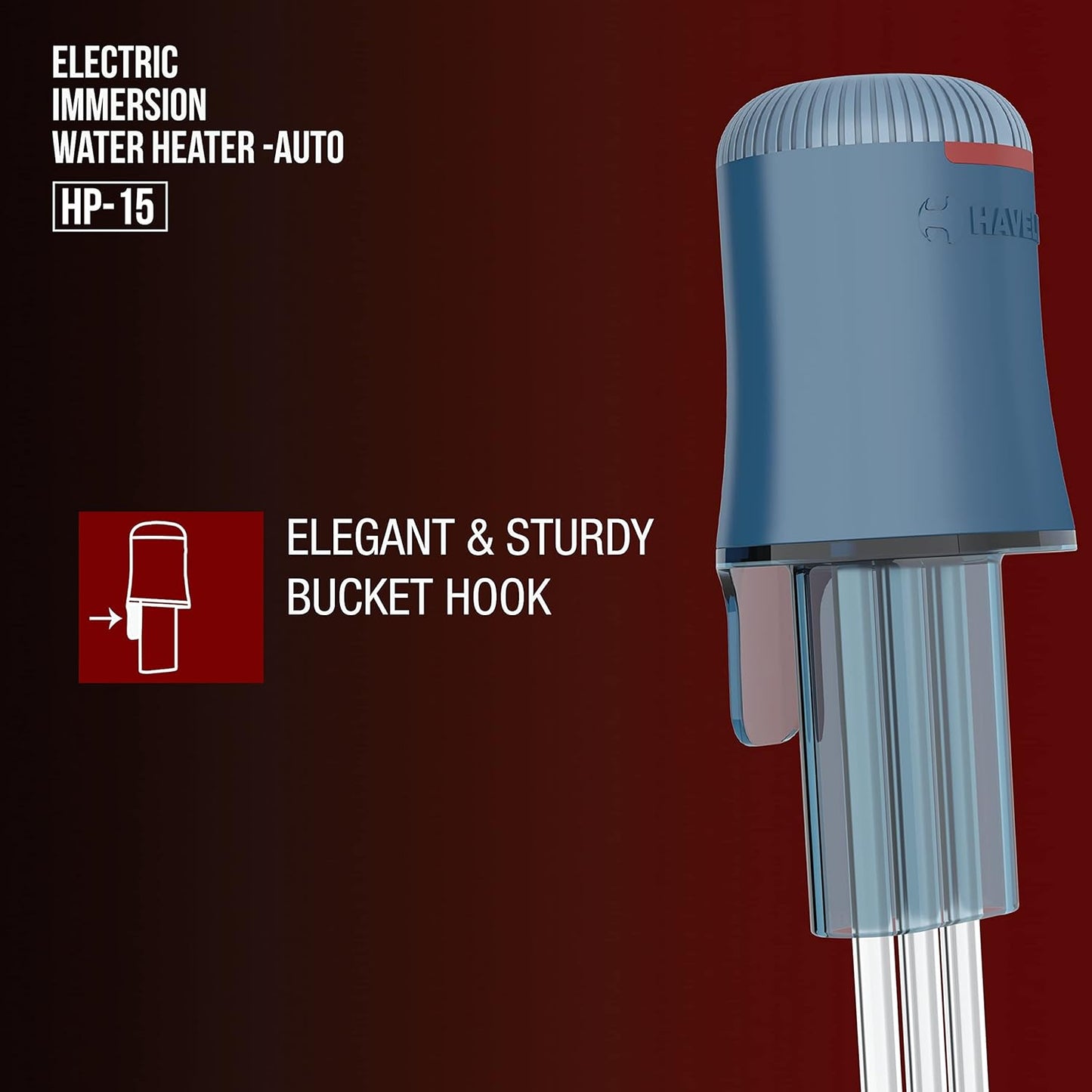 Havells Immersion heater HP15 Auto 1500 Watts (Blue) Plastic