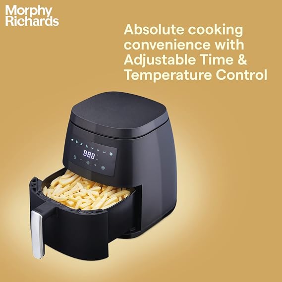 Morphy Richards Digital Air Fryer For Home|1500W With Digital Control|Dual Fan Technology