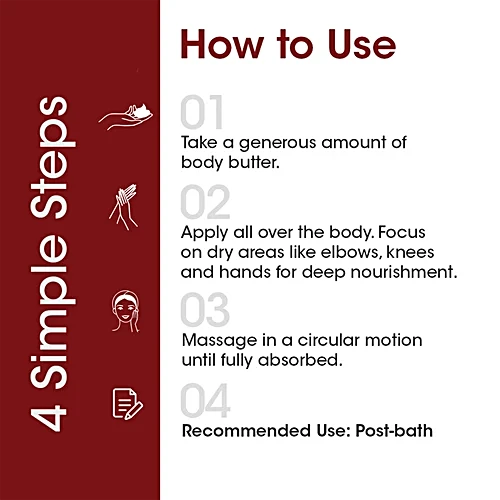 TAC - The Ayurveda Co. Kumkumadi Body Butter, 200 g (Pack of 4)