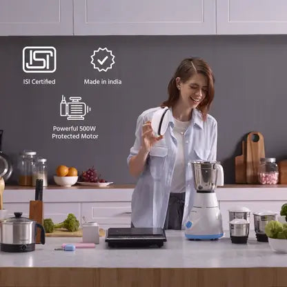 LIFELONG POWER PRO - LLMG20 500 W MIXER GRINDER (3 JARS BLUE)