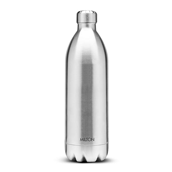 MILTON DUO DLX 1800 THERMOSTEELWATER BOTTLE 1.8 LITRE 24 HR HOT AND COLD I LEAK PROOF LID ISI