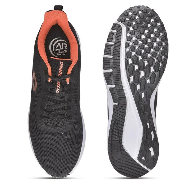 LOTTO Running Black Shoes For Men UK-9