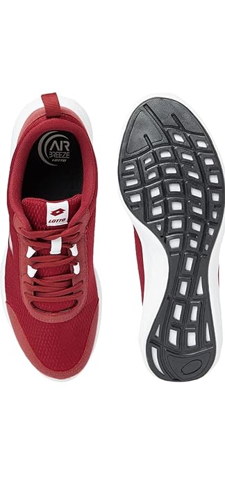 Lotto Men's Sneakers, Size 9, Red/White Color