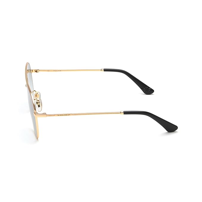 Police Eyewear | Green Gradient Lens Aviator Sunglass | Full Rim | Shiny Gold Frame With 100% U.V. Protection | Men Sunglasses | Large Size | SPL359A