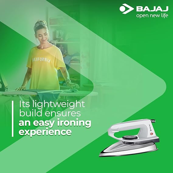Bajaj DX 2 600-Watt Light Weight Dry Iron Grey