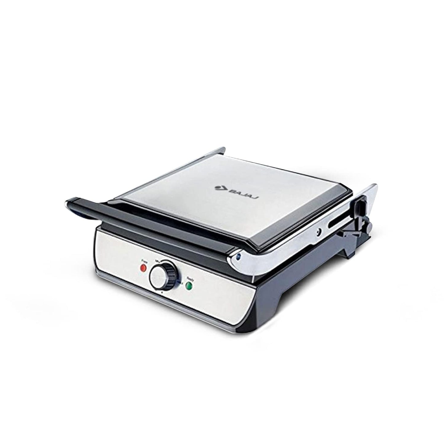Bajaj Majesty Grill Ultra 2000W 4-Slice Grill Sandwich Maker | 180° Open Grill | Adjustable Hinge & Temperature Control | Non-Stick Coated Plate | Drip Oil Collector | Black
