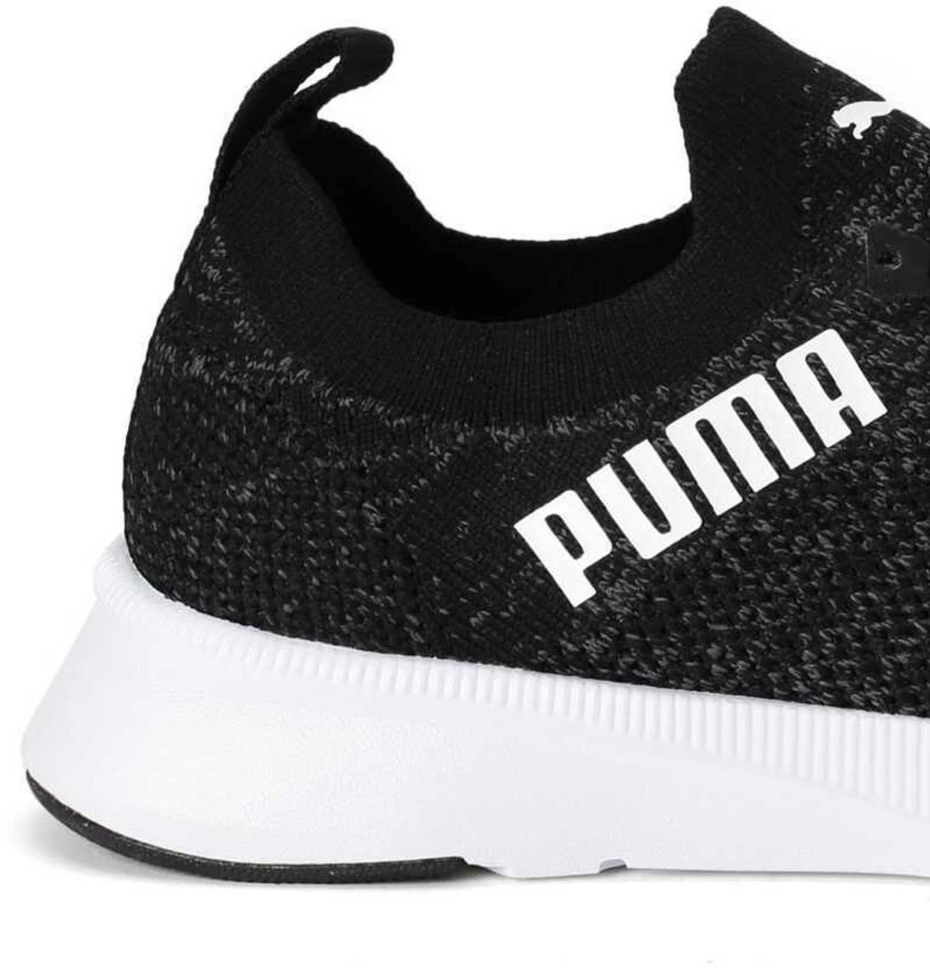 PUMA Flyer Runner Engineer Knit Running Shoes For Men (Black , 3)