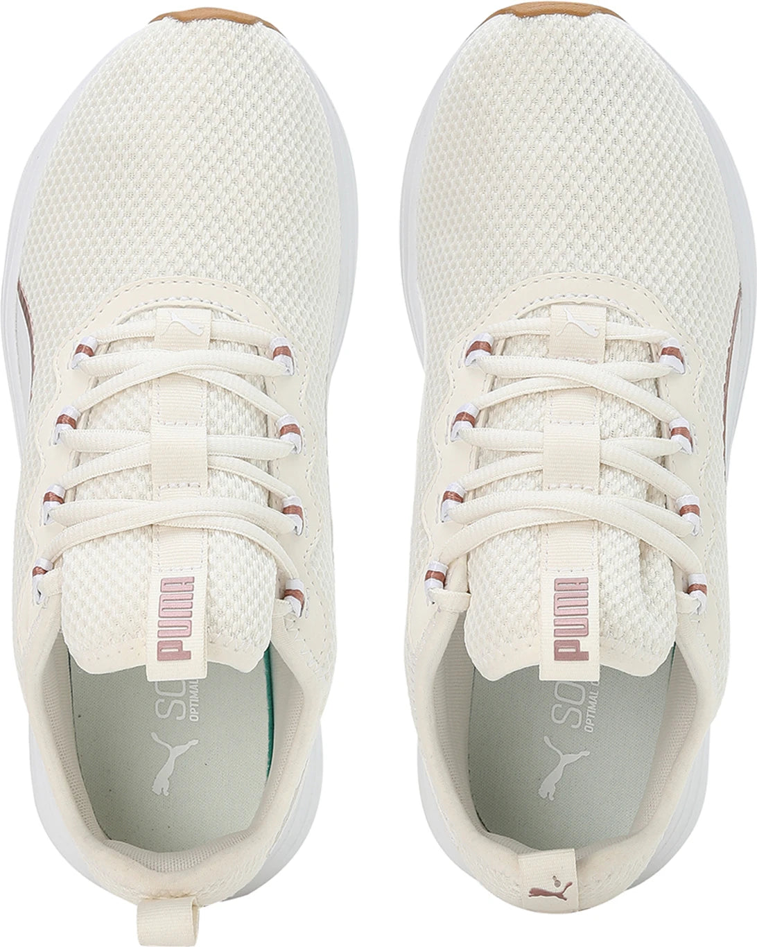 PUMA Softride Cruise 2 Sneakers For Women (Ivory White Rose Gold , 4 )