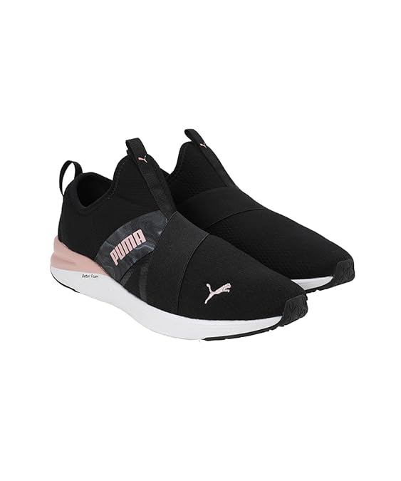 Puma Women Better Foam PRL Slip Marb Wn Running Shoe ( Black-Future Pink-White, 4 UK )
