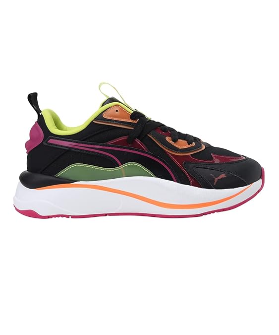 Puma Women RSCurve CLights Sneaker ( Black-Beetroot Purple , 3 )