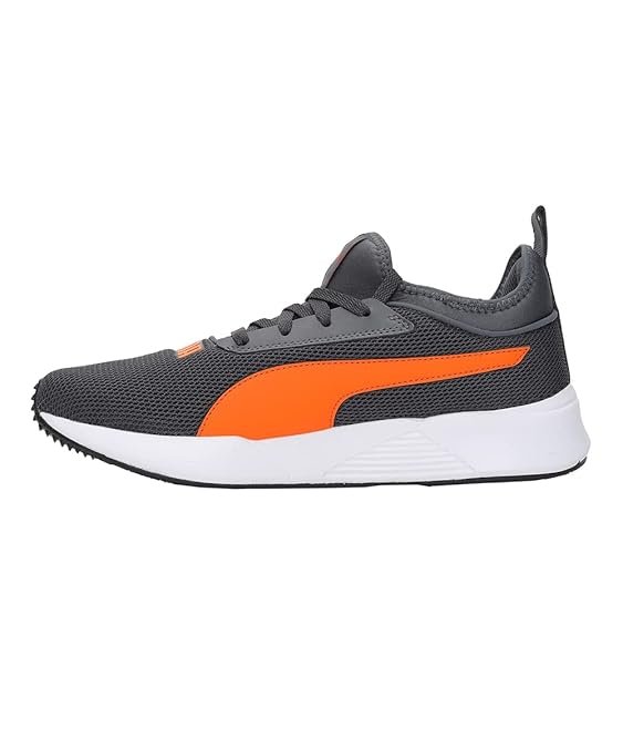 Puma Mens Noah Sneaker ( Asphalt-Vibrant Orange , 7 )
